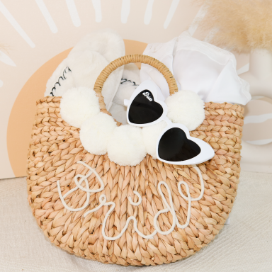 Bride Straw Purse Gift Set